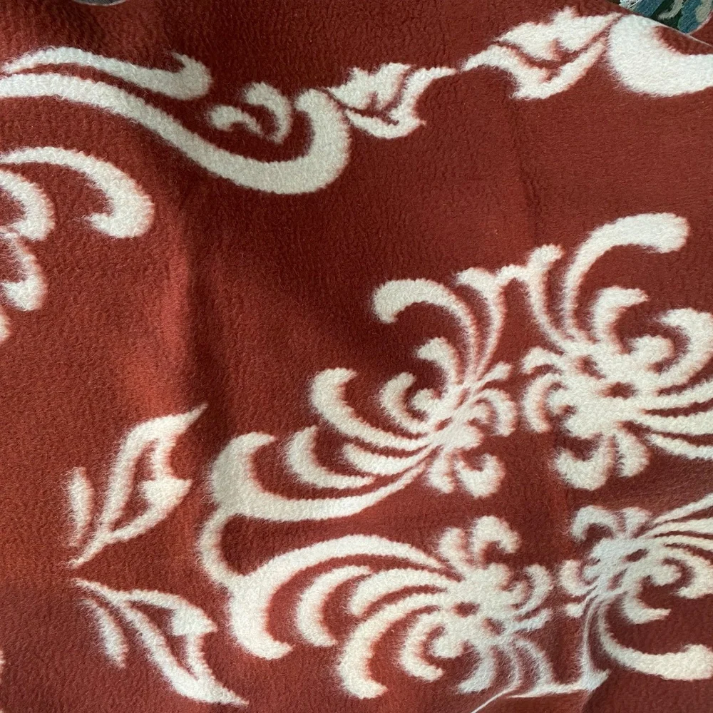 Antique Chinese Shancha Camellia Wool Blanket 58